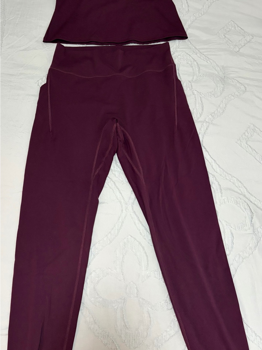 Deep Plum Active Leggings Set
